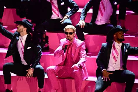 gucci pink suit|ryan gosling Oscars outfit.